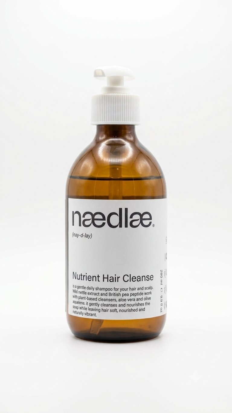 The Nutrient Hair Cleanse natural shampoo bottle, 280ml
